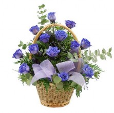 Blue by You - 12 Stems In Basket